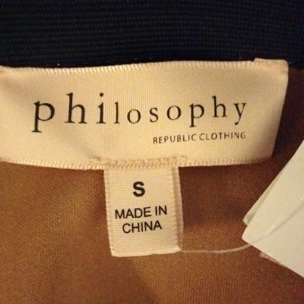 Philosophy Faux Leather (Suede) Pull On Pencil Skirt - Picture 9 of 9